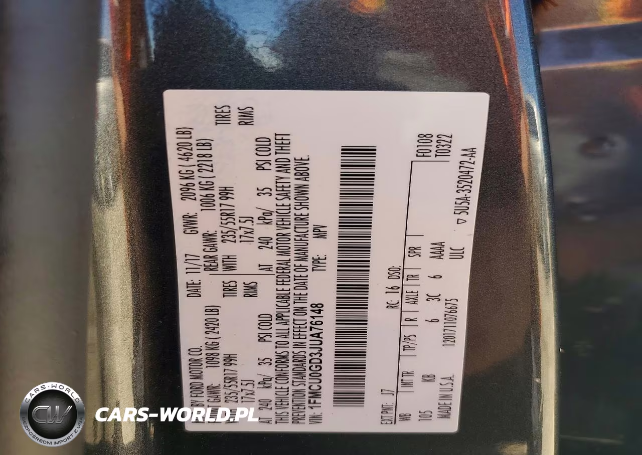 2018 Ford Escape Se VIN:1FMCU0GD3JUA76148 - 13