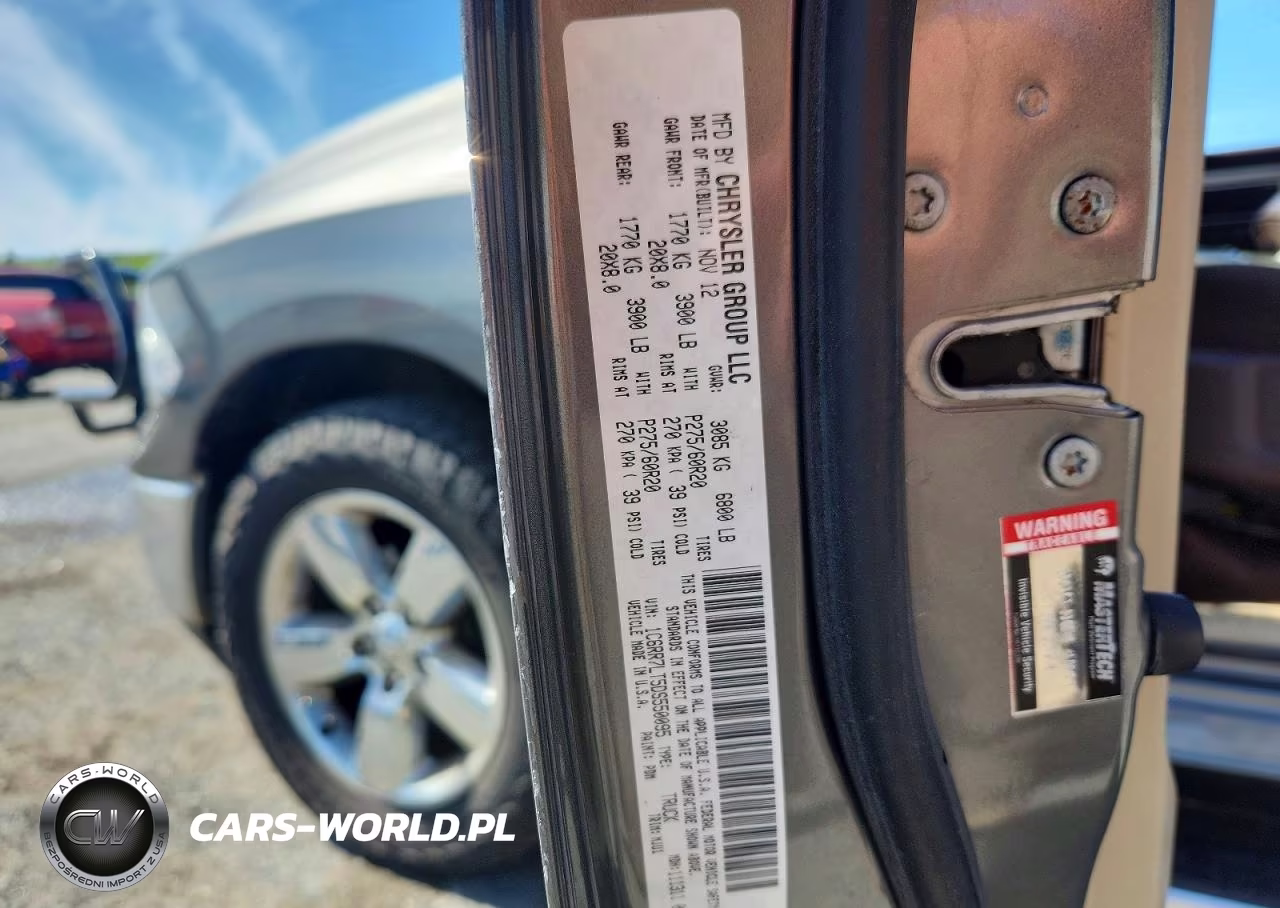2013 Ram 1500 Slt VIN:1C6RR7LT5DS550095 - 12