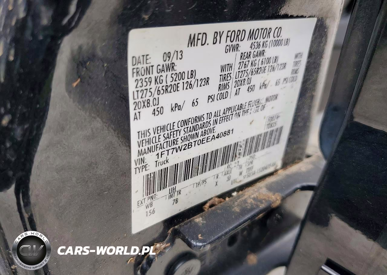 2014 Ford F250 Super Duty VIN:1FT7W2BT0EEA40881 - 12