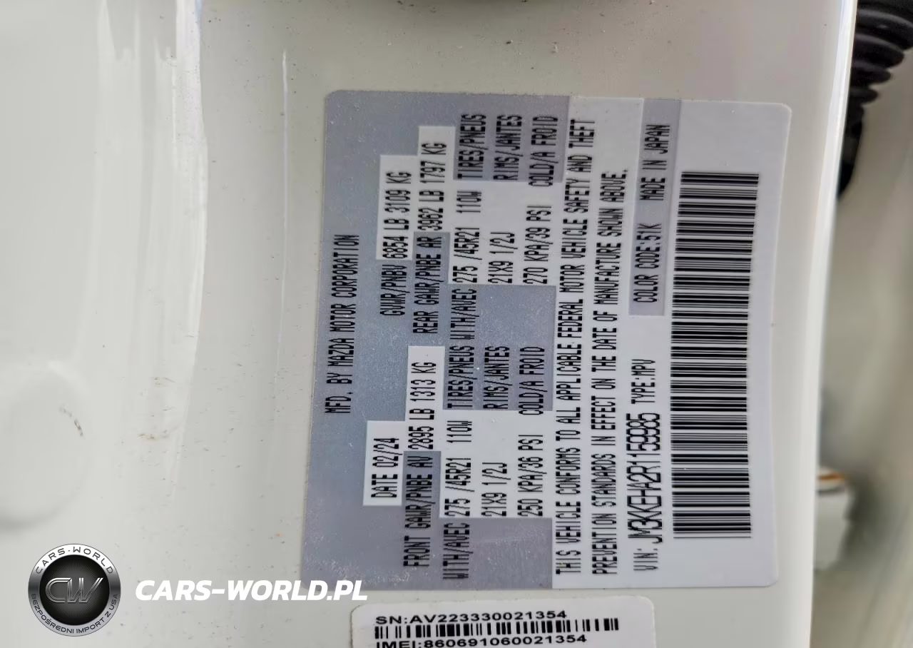 2024 Mazda Cx-90 Premium Plus VIN:JM3KKEHA2R1159985 - 13