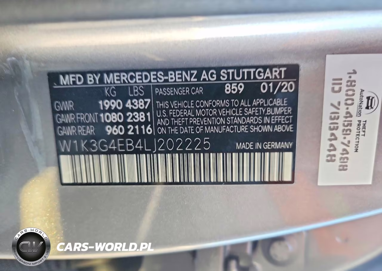 2020 Mercedes-Benz A 220 VIN:W1K3G4EB4LJ202225 - 12