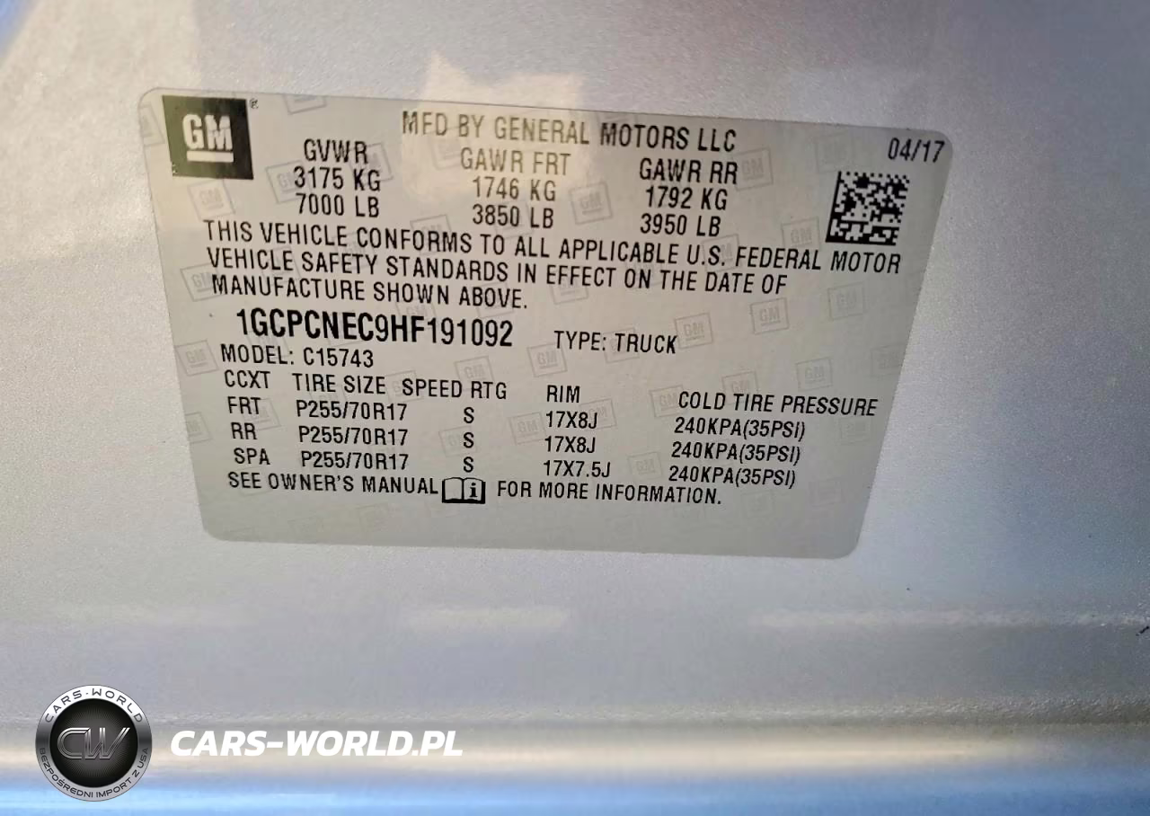 2017 Chevrolet Silverado C1500 VIN:1GCPCNEC9HF191092 - 12