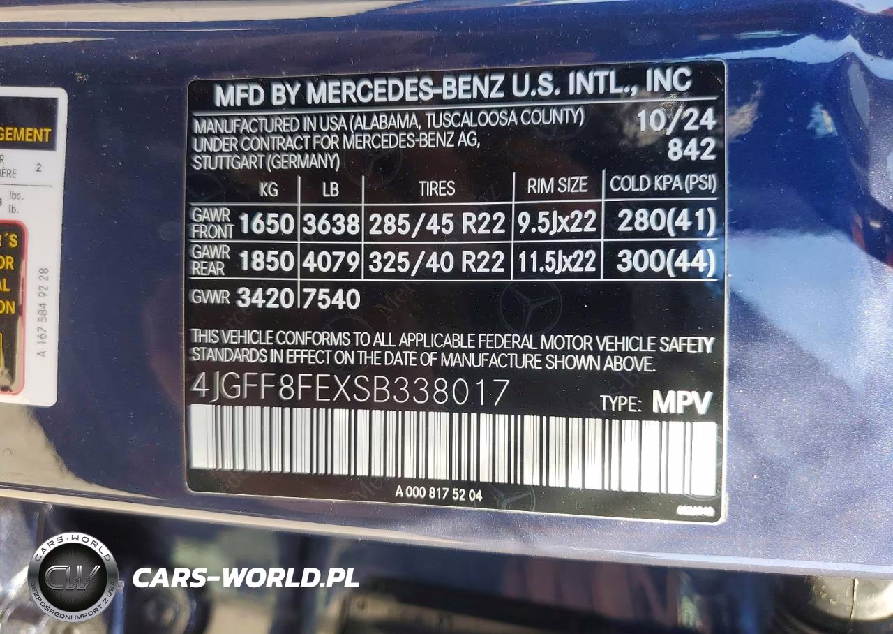 2025 Mercedes-Benz Gls 580 4Matic VIN:4JGFF8FEXSB338017 - 13