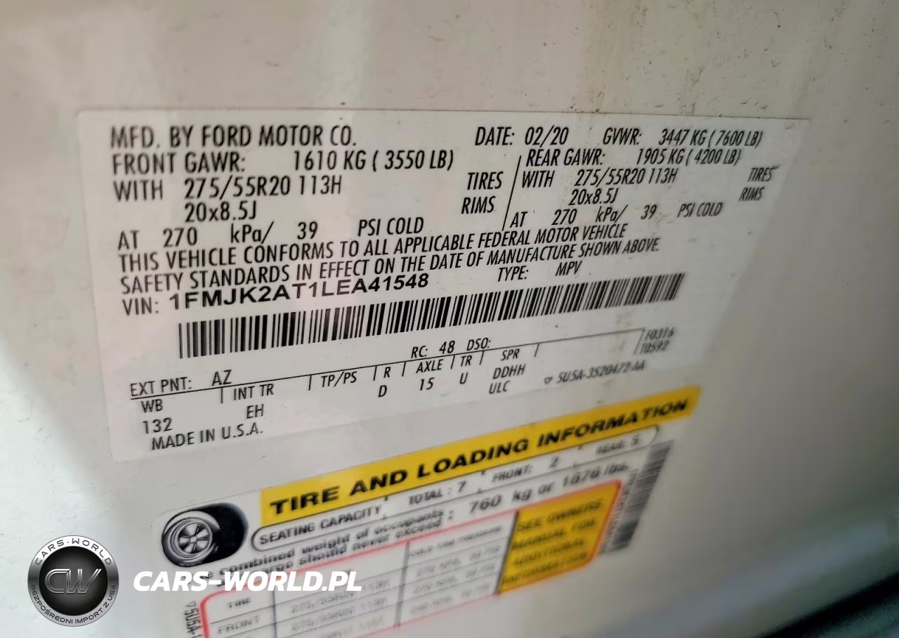 2020 Ford Expedition Max Limited VIN:1FMJK2AT1LEA41548 - 13