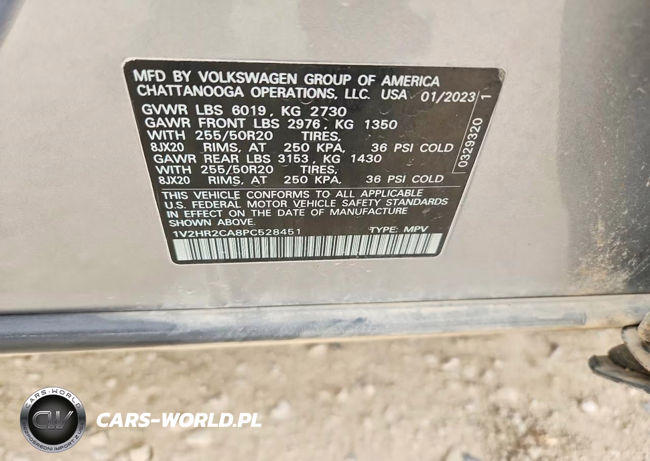 2023 Volkswagen Atlas Se VIN:1V2HR2CA8PC528451 - 13