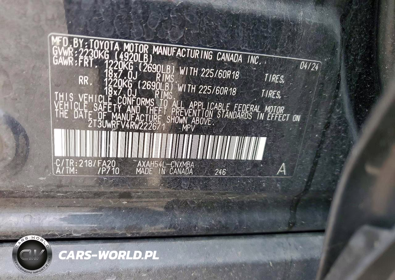 2024 Toyota Rav4 Woodland Edition VIN:2T3UWRFV4RW222671 - 13