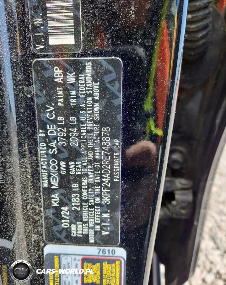2024 Kia Forte Lxs VIN:3KPF24AD2RE748878 - 12