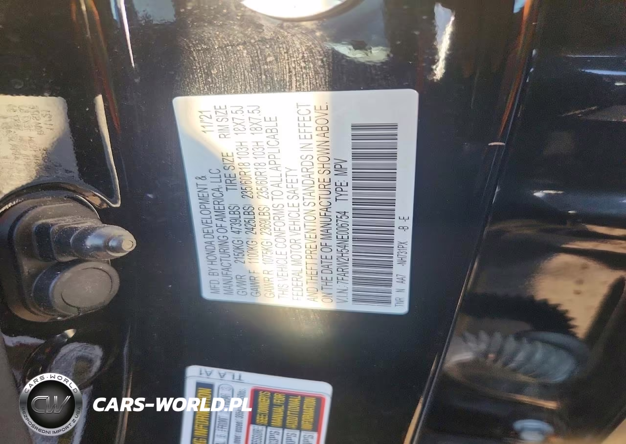 2022 Honda Cr-V Ex VIN:7FARW2H54NE006754 - 13