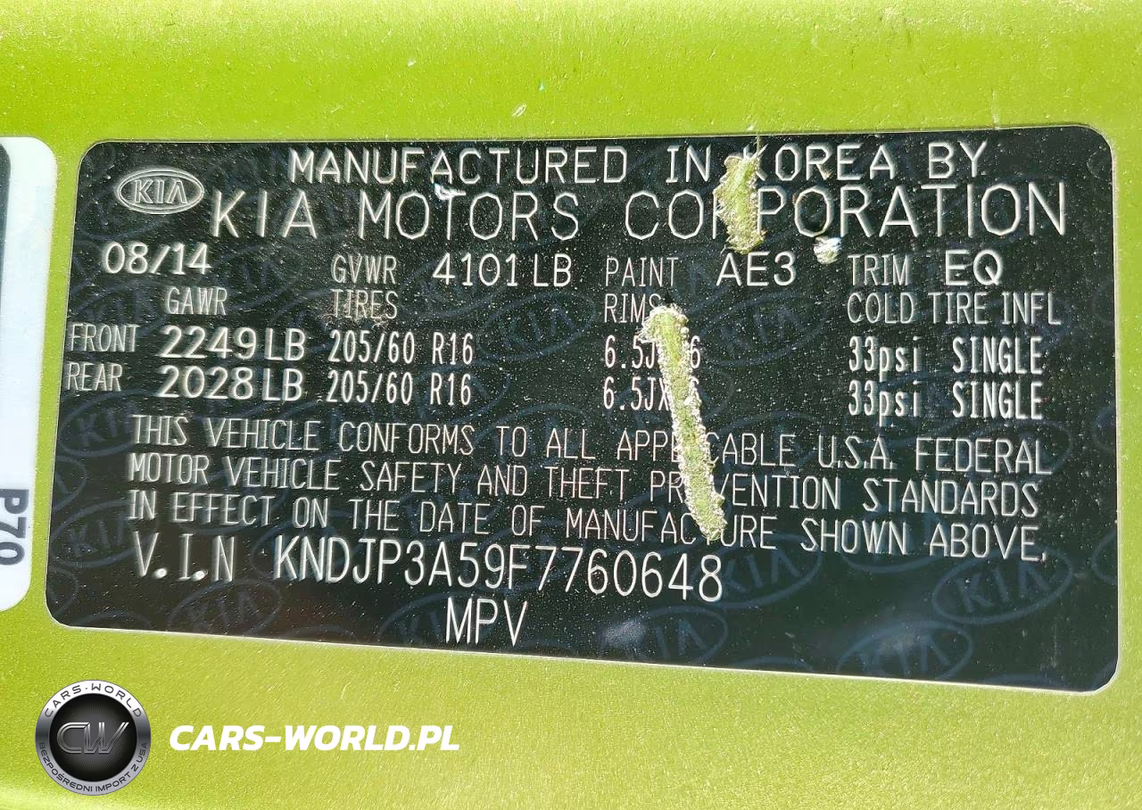2015 Kia Soul + VIN:KNDJP3A59F7760648 - 12