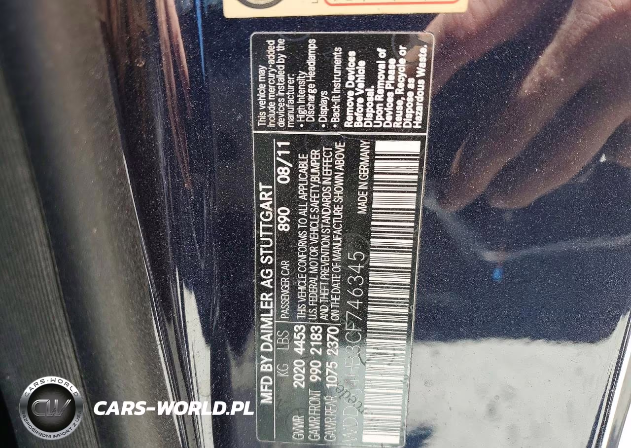 2012 Mercedes-Benz C 250 VIN:WDDGJ4HB3CF746345 - 13