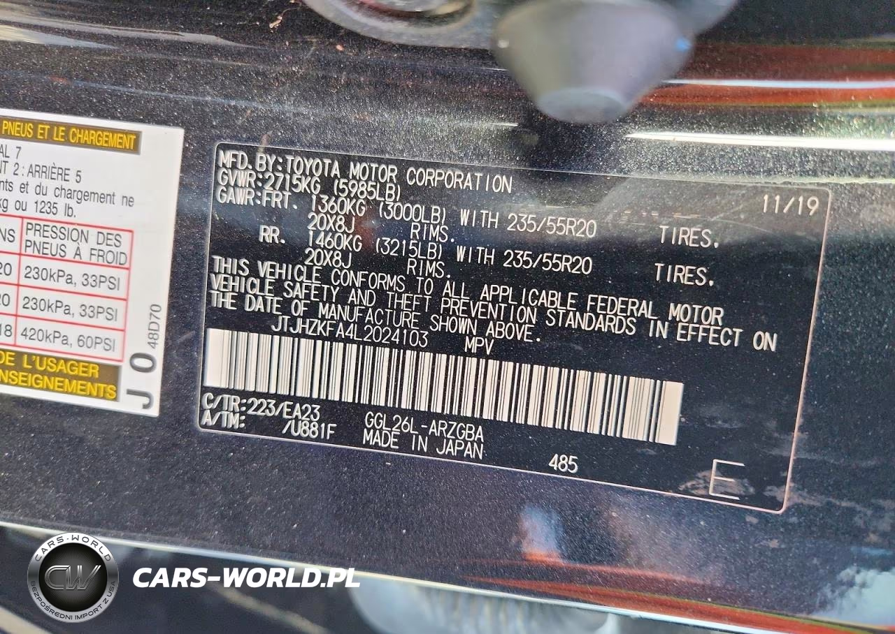 2020 Lexus Rx 350 L VIN:JTJHZKFA4L2024103 - 13