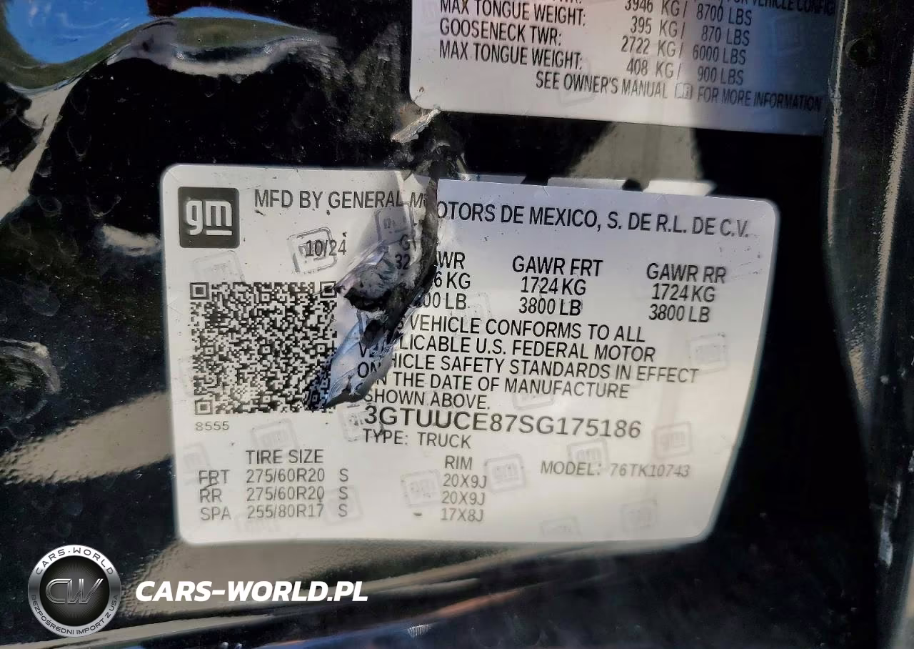 2025 GMC Sierra K1500 Elevation VIN:3GTUUCE87SG175186 - 12