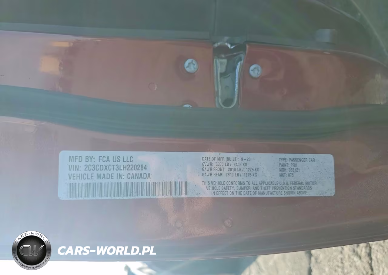 2020 Dodge Charger R VIN:2C3CDXCT3LH220284 - 13