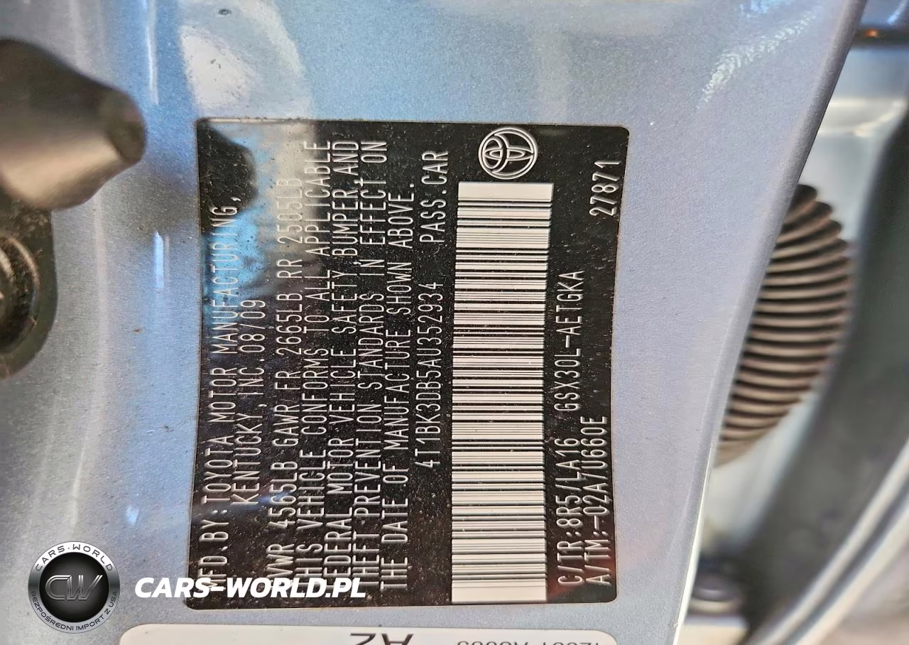 2010 Toyota Avalon Xls VIN:4T1BK3DB5AU352934 - 13