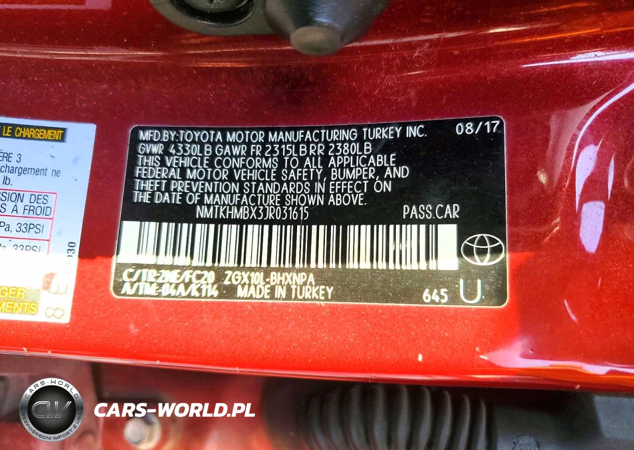 2018 Toyota C-Hr Xle Premium VIN:NMTKHMBX3JR031615 - 12
