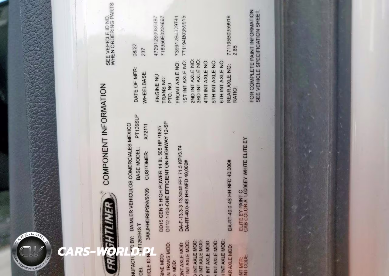 2023 Freightliner Cascadia 126 Semi Truck VIN:3AKJHHDR8PSNV9709 - 10