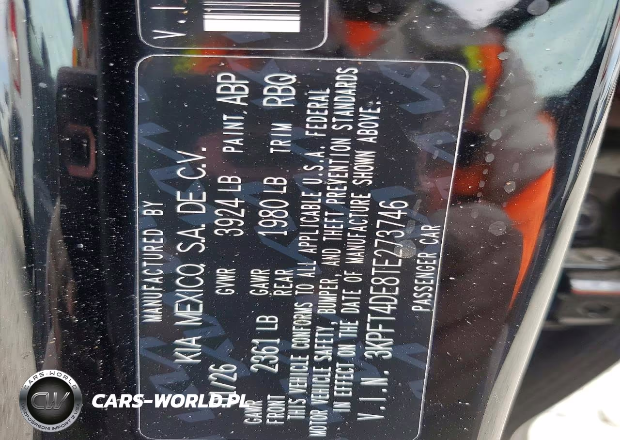 2026 Kia K4 Lxs VIN:3KPFT4DE8TE273746 - 13