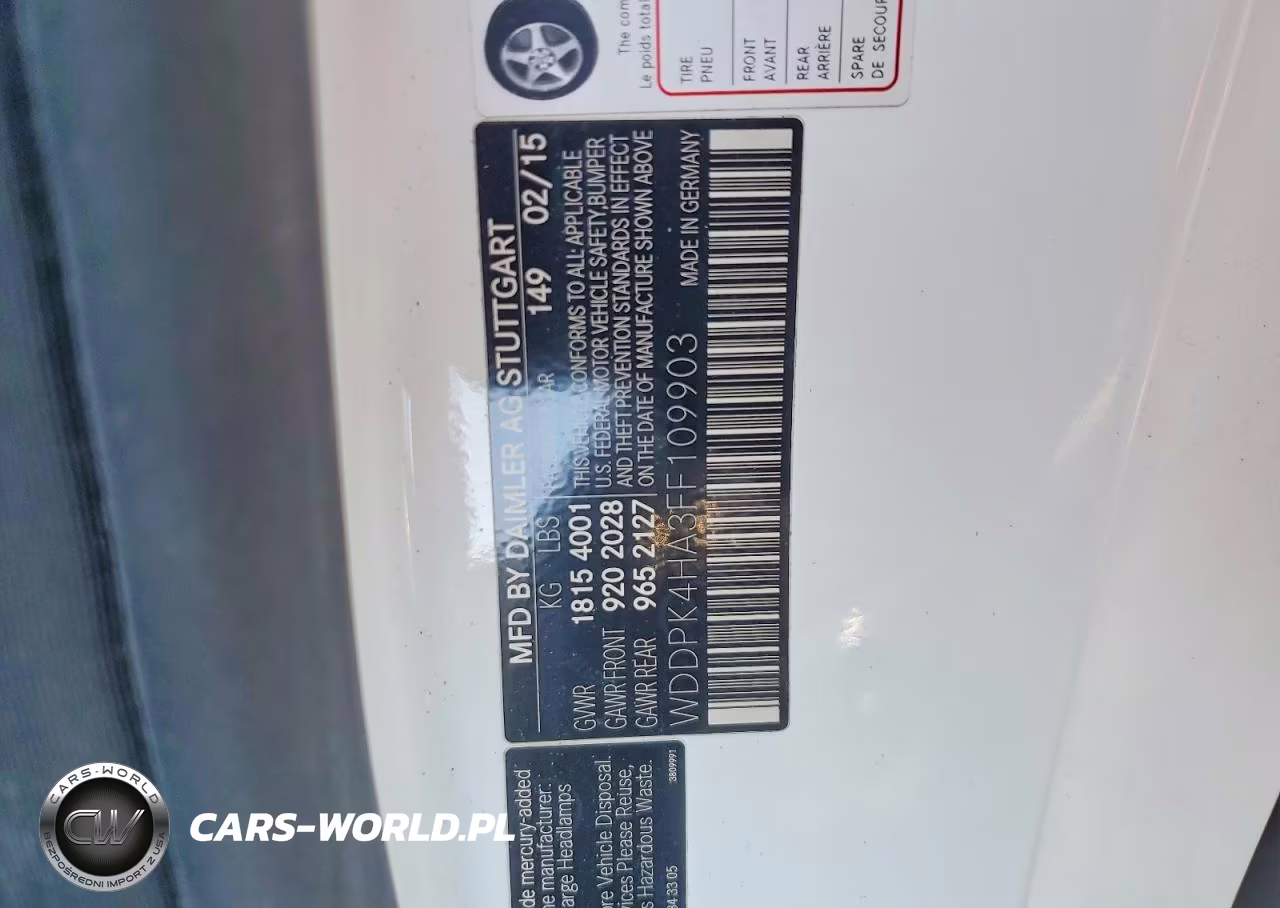 2015 Mercedes-Benz Slk 250 VIN:WDDPK4HA3FF109903 - 12