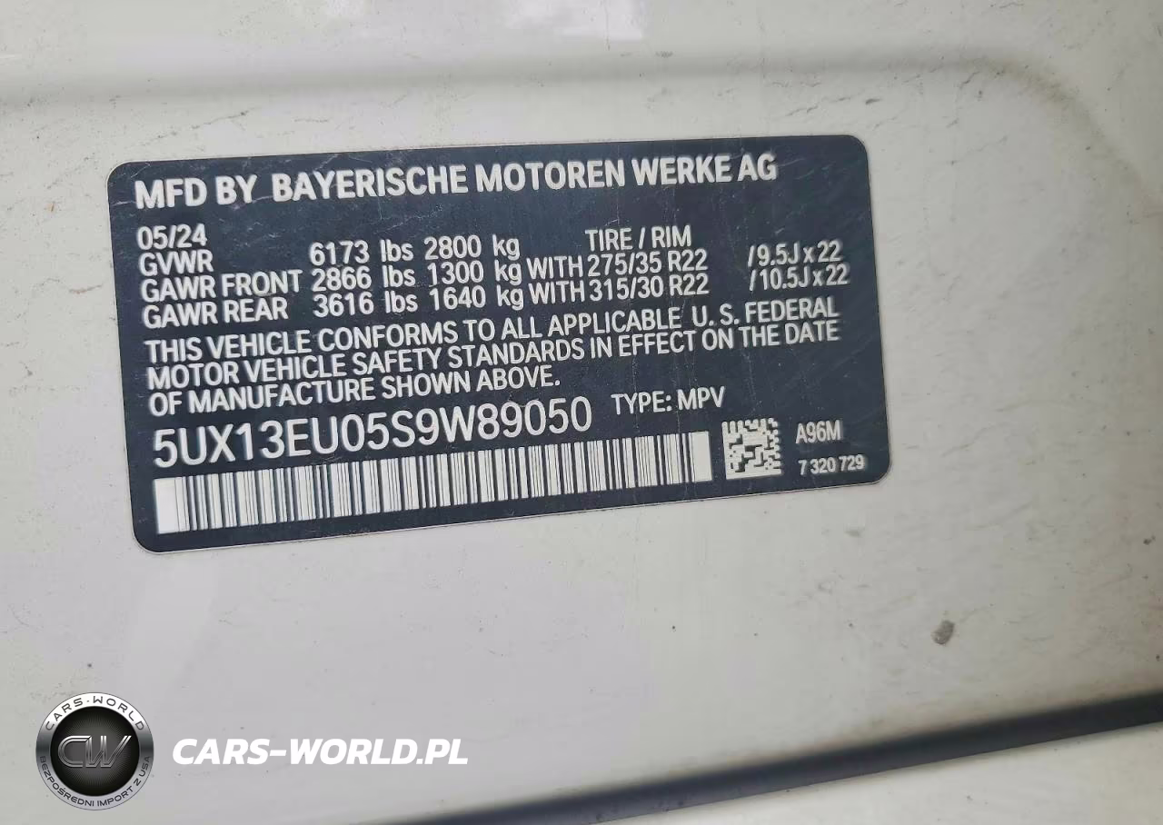 2025 BMW X5 Sdrive 40I VIN:5UX13EU05S9W89050 - 12