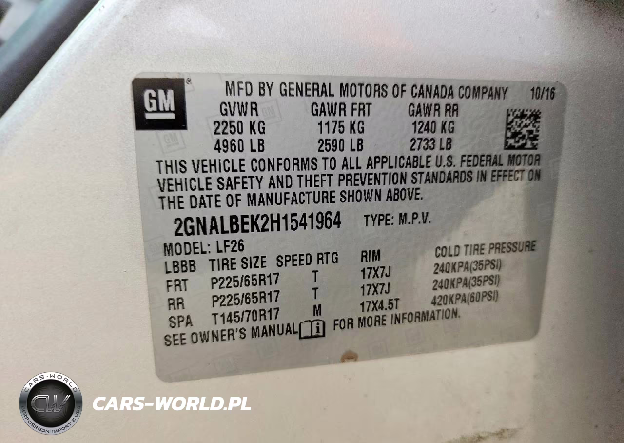 2017 Chevrolet Equinox Ls VIN:2GNALBEK2H1541964 - 13