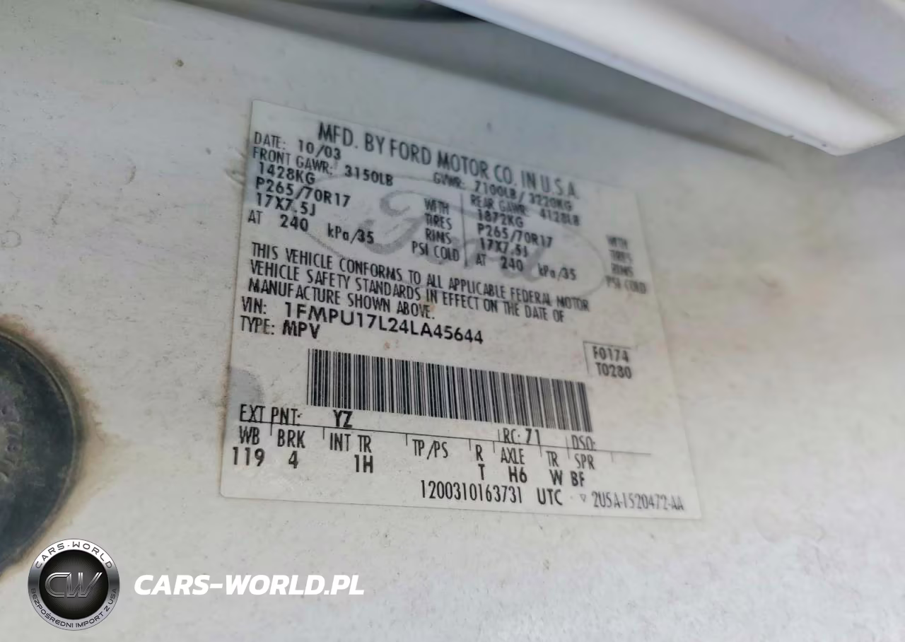 2004 Ford Expedition Eddie Bauer VIN:1FMPU17L24LA45644 - 12