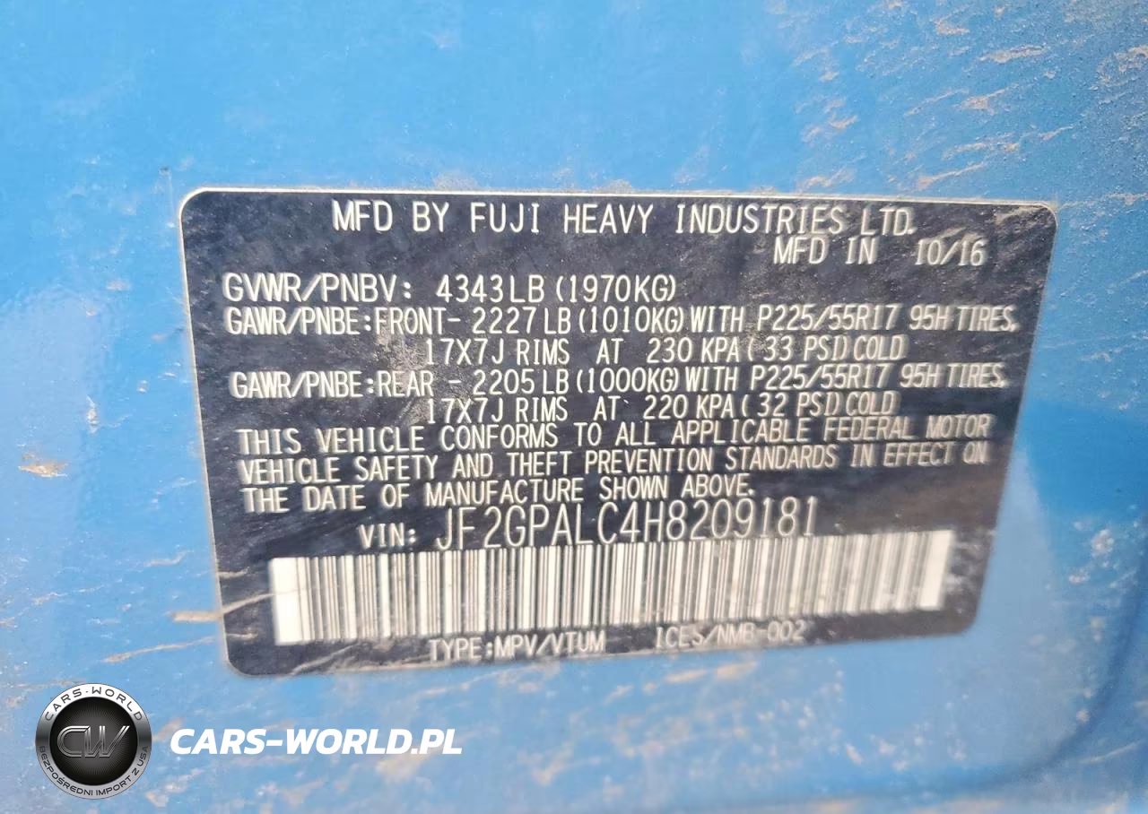 2017 Subaru Crosstrek Limited VIN:JF2GPALC4H8209181 - 12