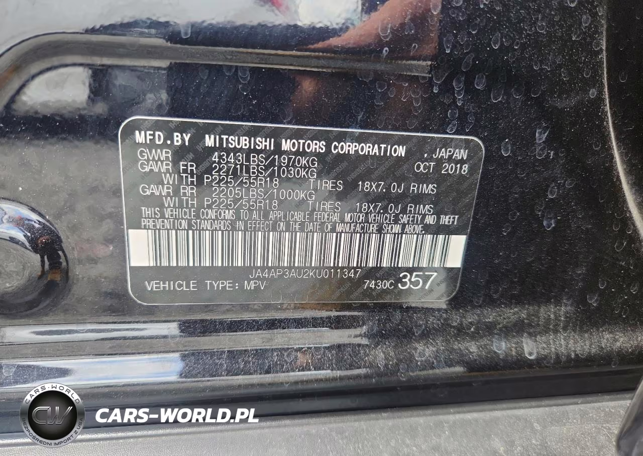 2019 Mitsubishi Outlander Sport Es VIN:JA4AP3AU2KU011347 - 13