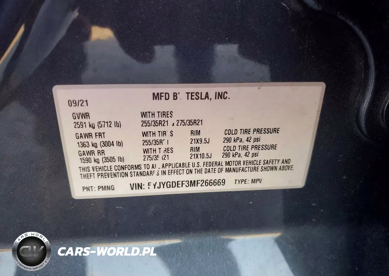 2021 Tesla Model Y VIN:5YJYGDEF3MF266669 - 13