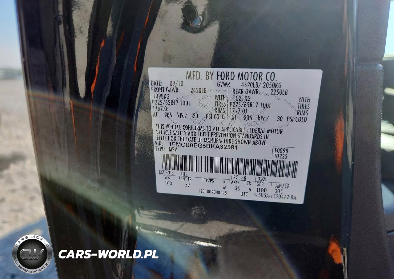 2011 Ford Escape Limited VIN:1FMCU0EG6BKA32591 - 13