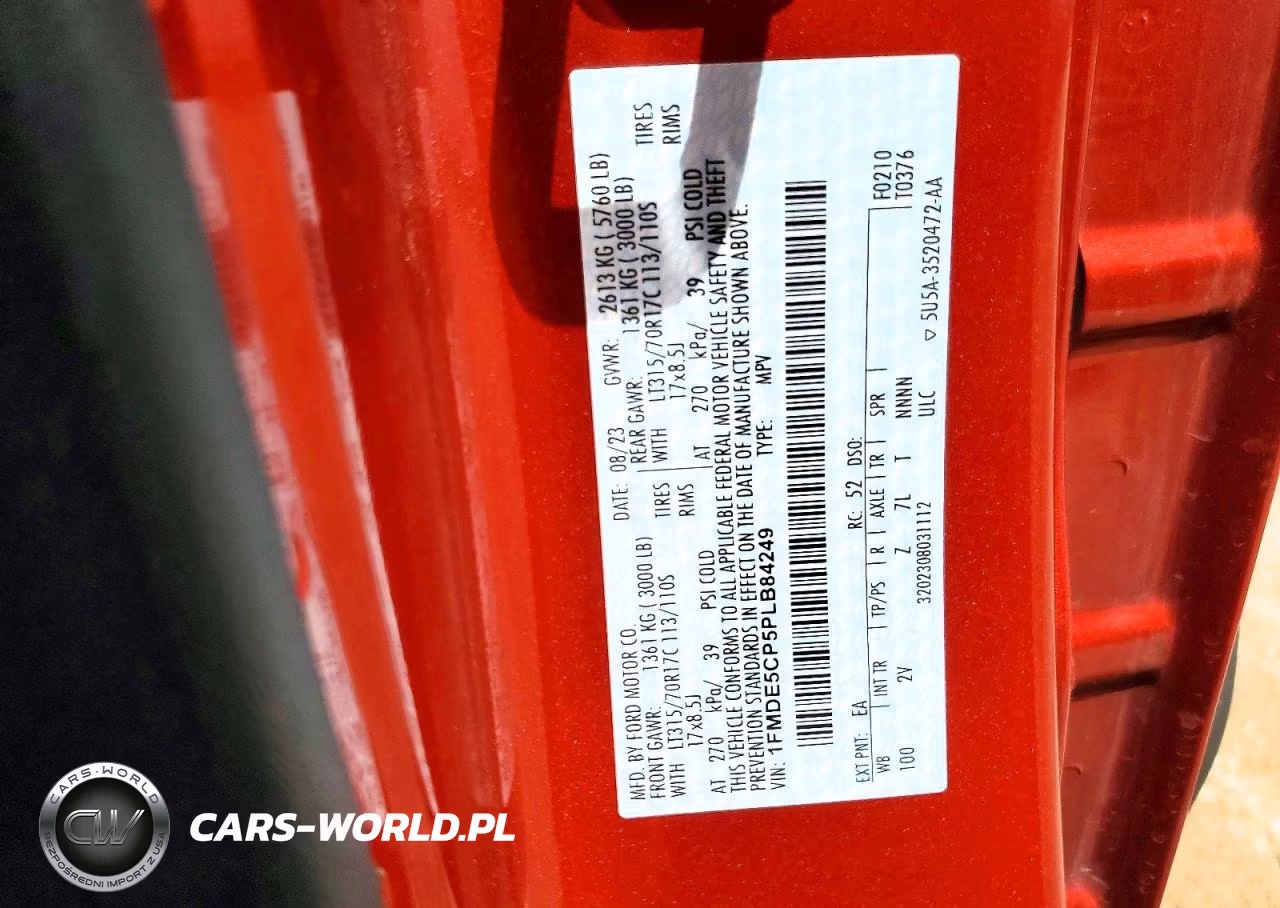 2023 Ford Bronco Base VIN:1FMDE5CP5PLB84249 - 13