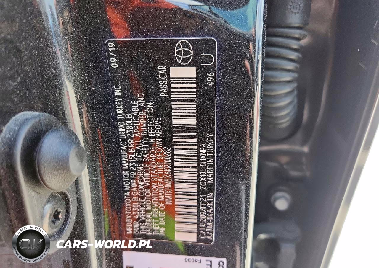 2019 Toyota C-Hr Xle VIN:NMTKHMBX6KR100282 - 12