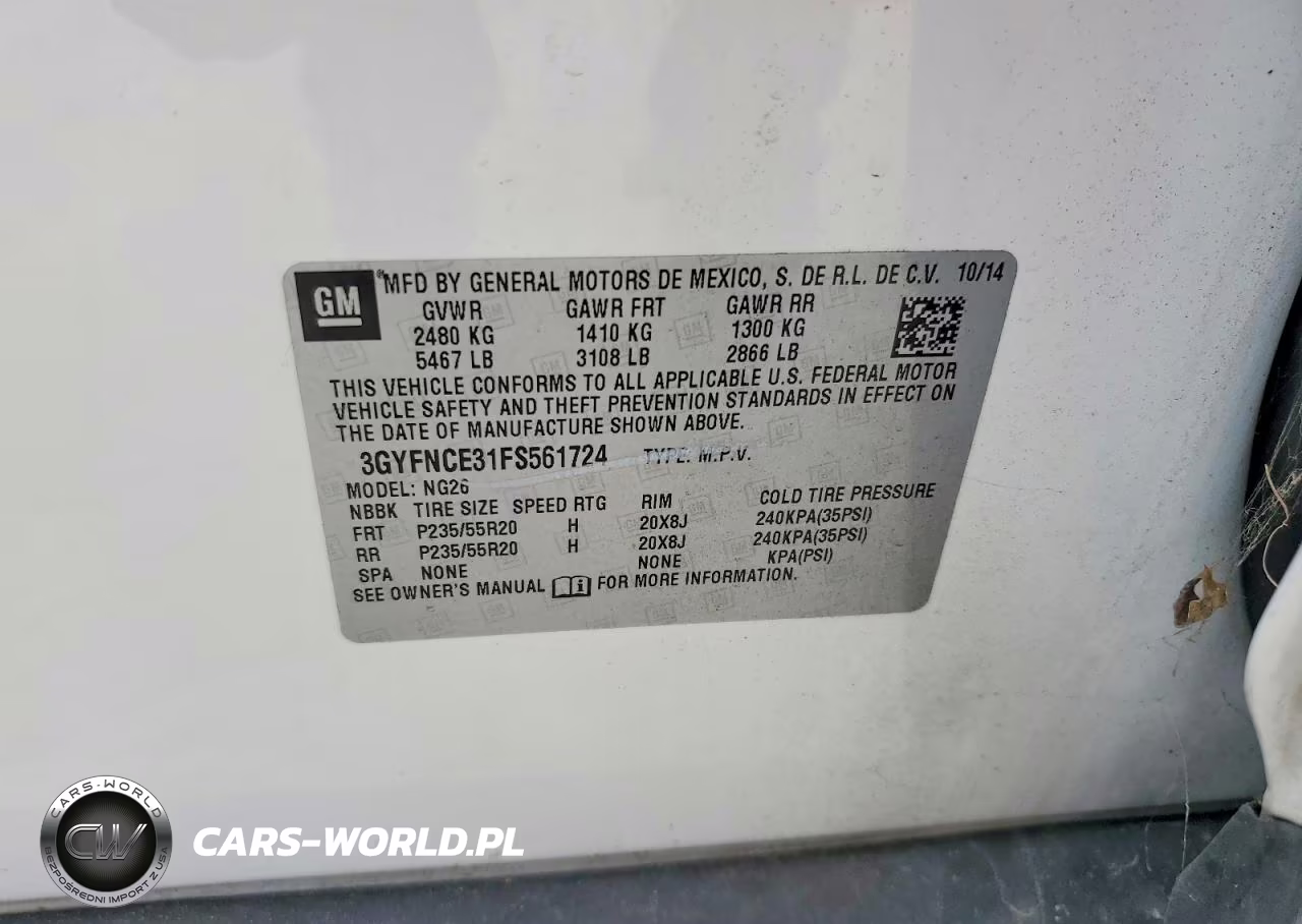 2015 Cadillac Srx Performance Collection VIN:3GYFNCE31FS561724 - 13