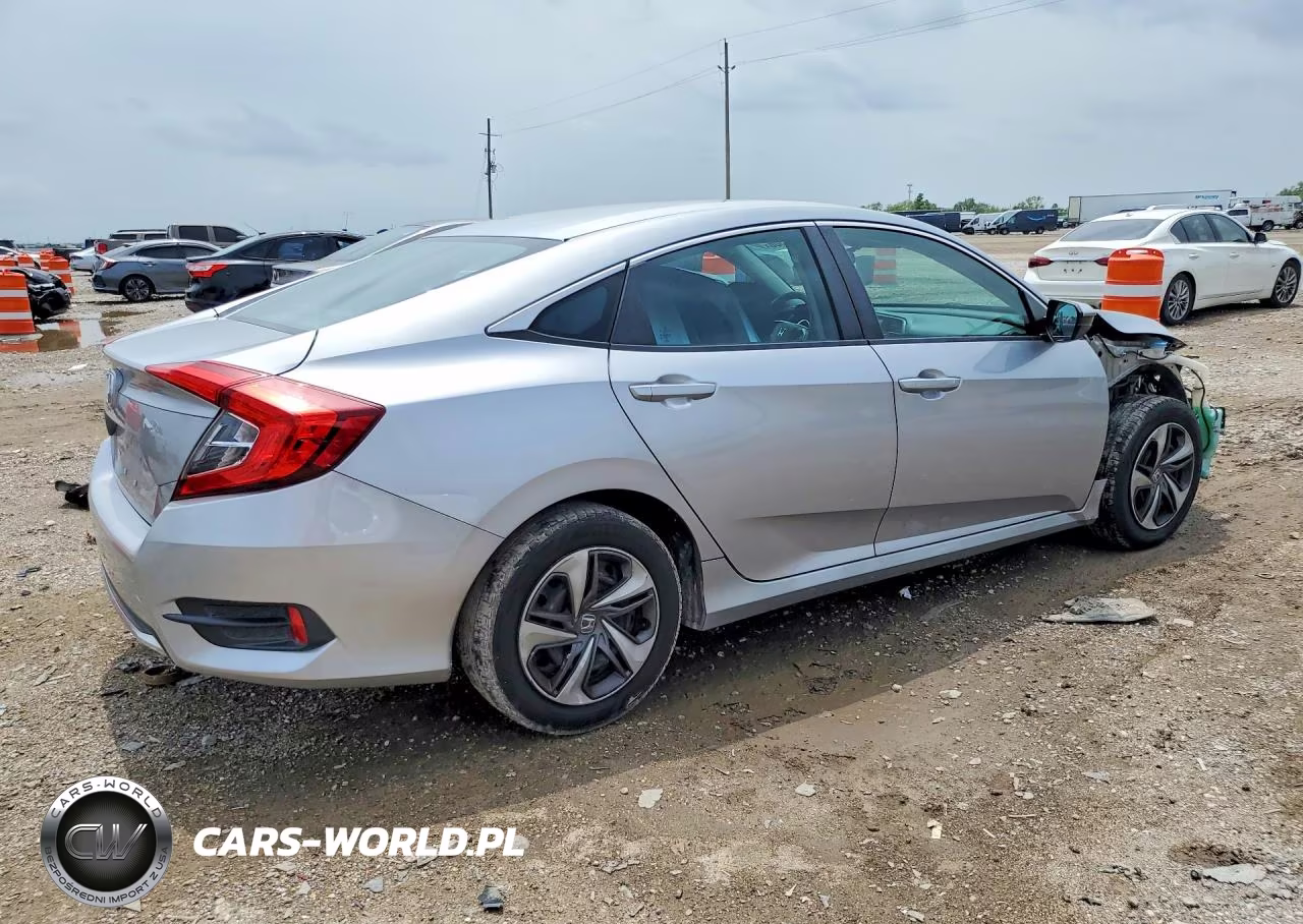 2019 Honda Civic Lx VIN:19XFC2F62KE007647 - 3