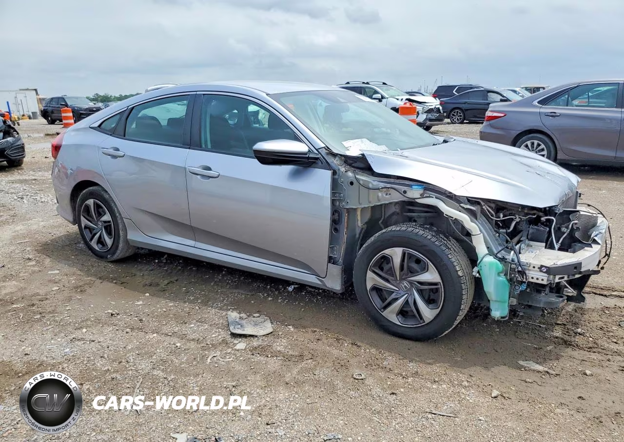 2019 Honda Civic Lx VIN:19XFC2F62KE007647 - 4