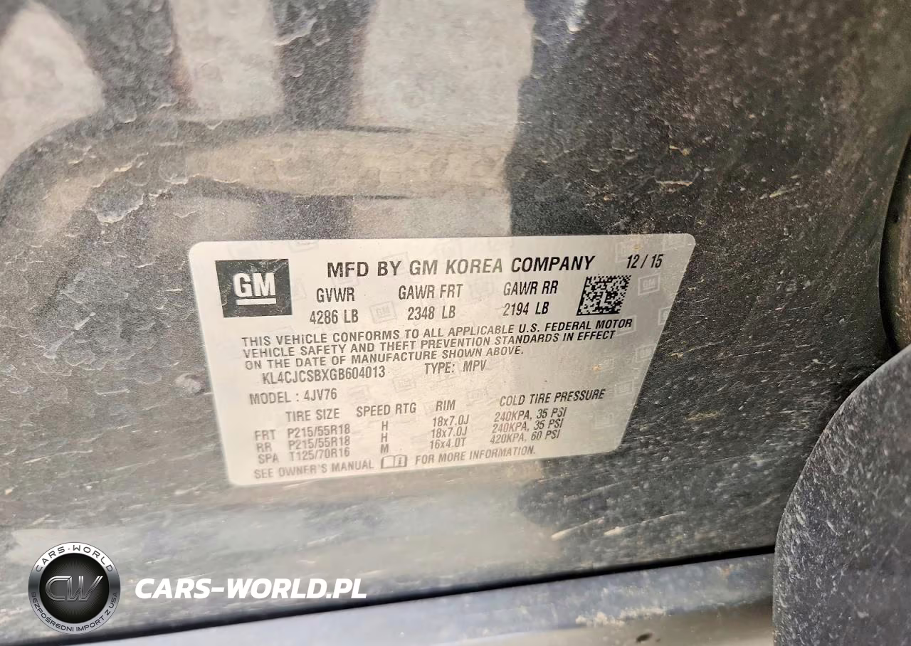 2016 Buick Encore VIN:KL4CJCSBXGB604013 - 13