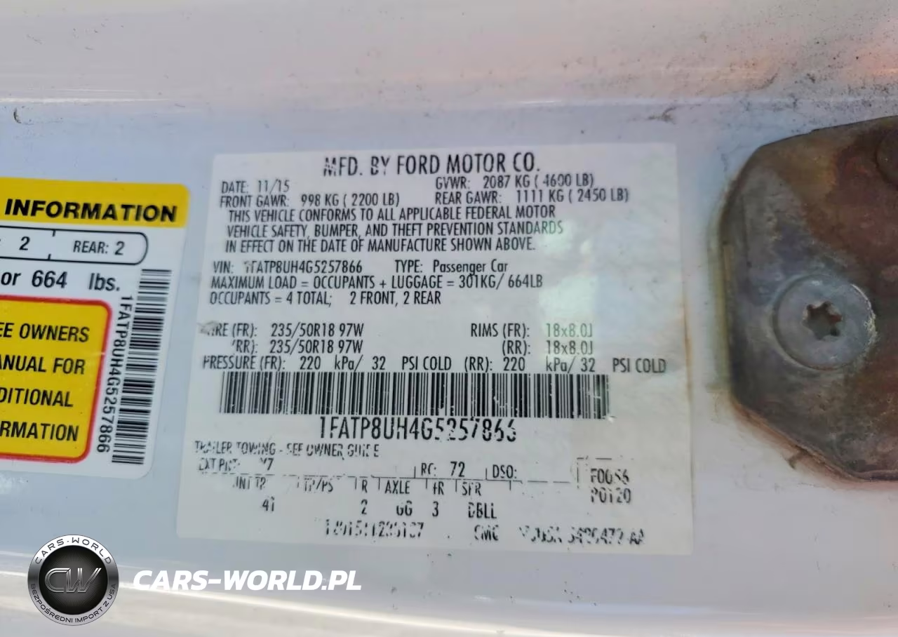 2016 Ford Mustang VIN:1FATP8UH4G5257866 - 13