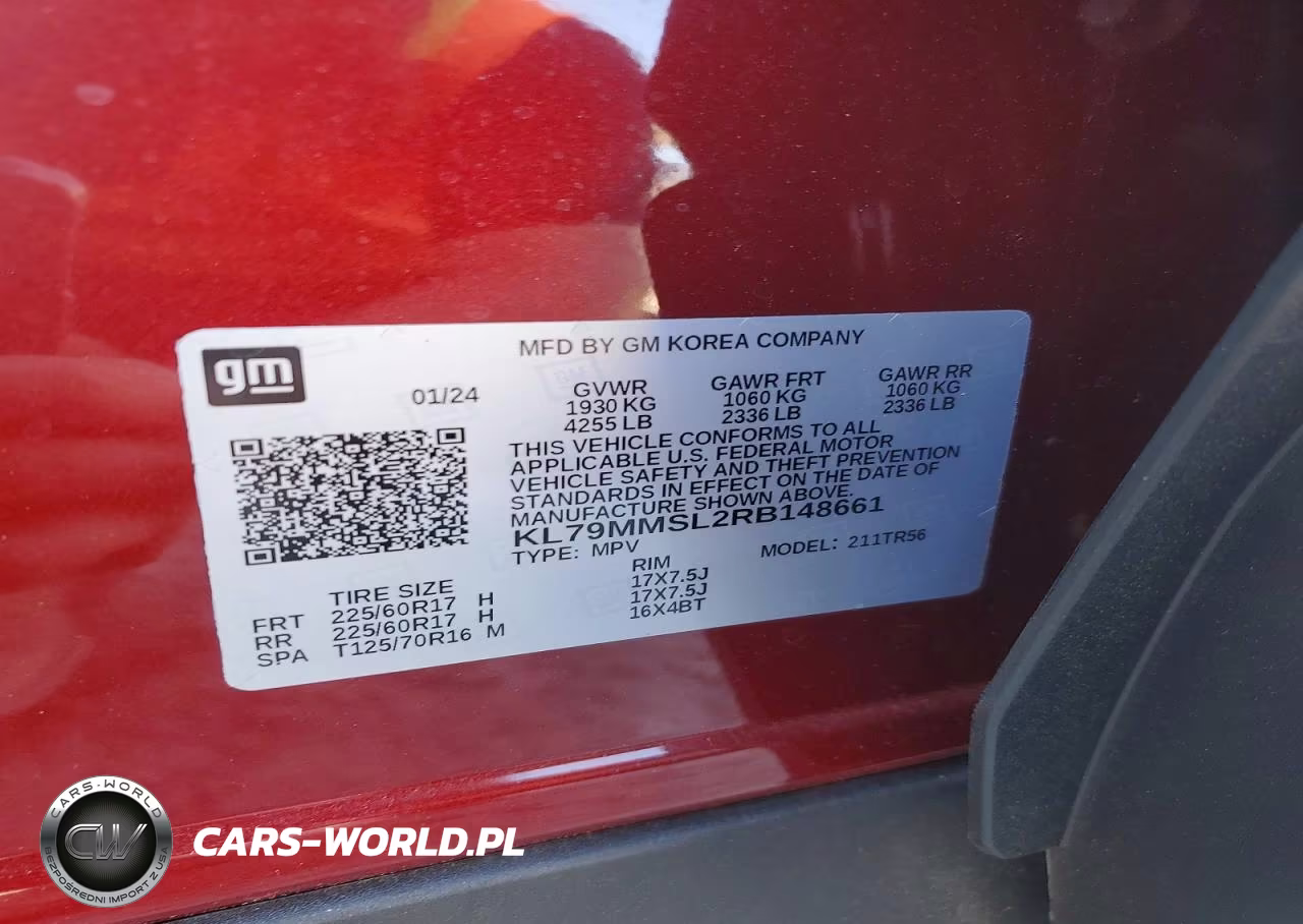 2024 Chevrolet Trailblazer Ls VIN:KL79MMSL2RB148661 - 12