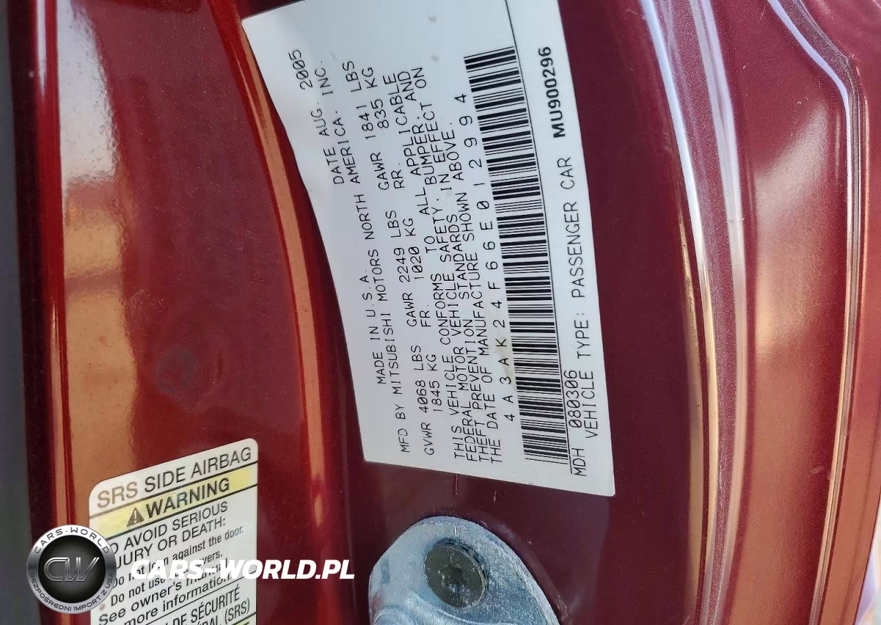 2006 Mitsubishi Eclipse Gs VIN:4A3AK24F66E012994 - 12