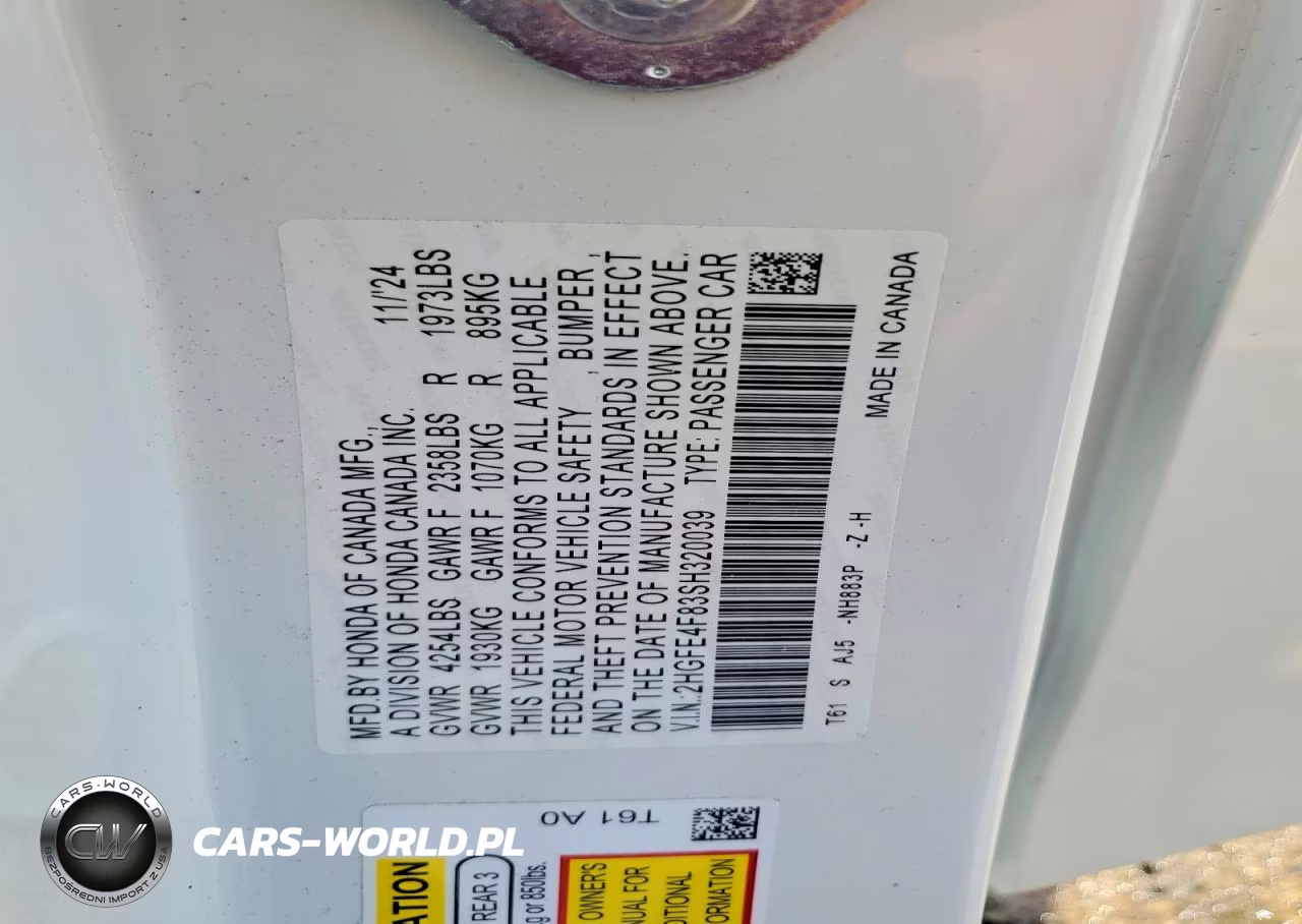 2025 Honda Civic Sport VIN:2HGFE4F83SH320039 - 12