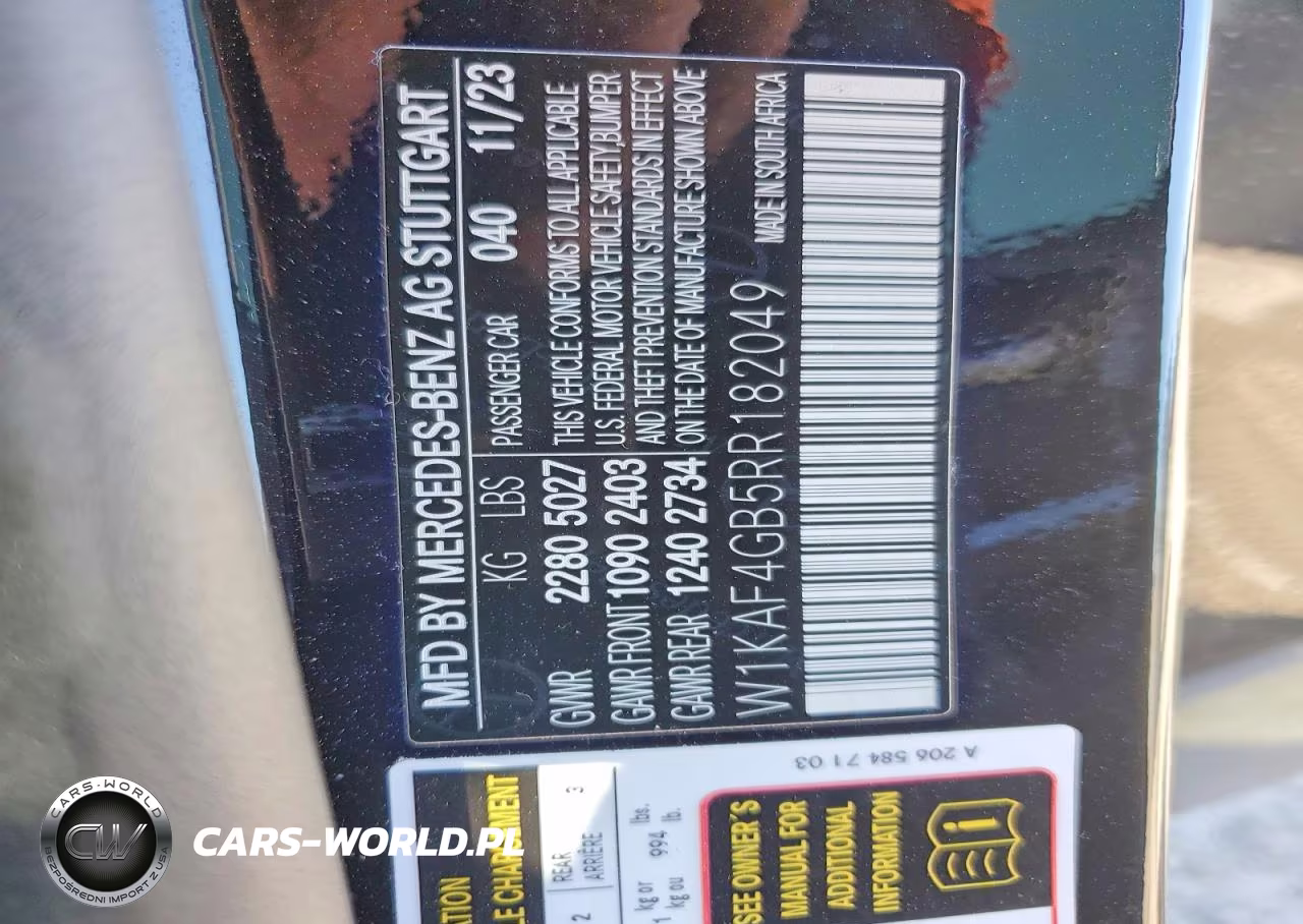 2024 Mercedes-Benz C 300 VIN:W1KAF4GB5RR182049 - 12