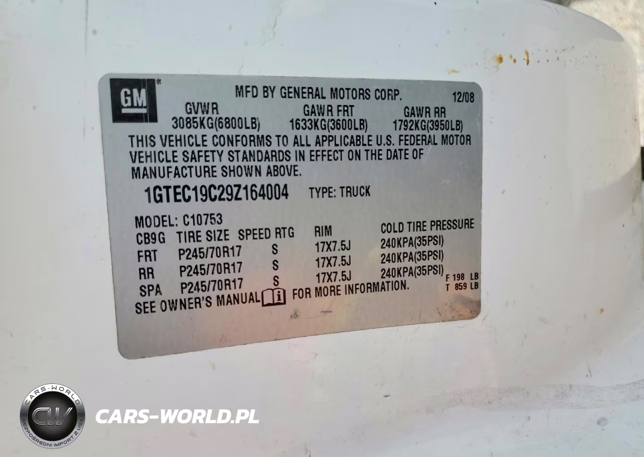 2009 GMC Sierra C1500 VIN:1GTEC19C29Z164004 - 12