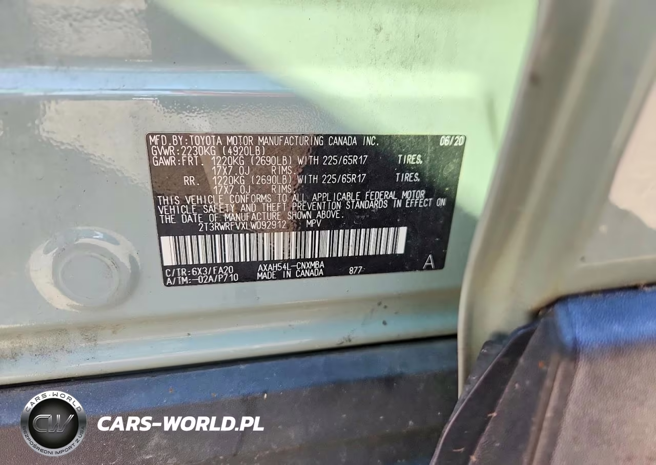 2020 Toyota Rav4 Hybrid Xle VIN:2T3RWRFVXLW092912 - 13