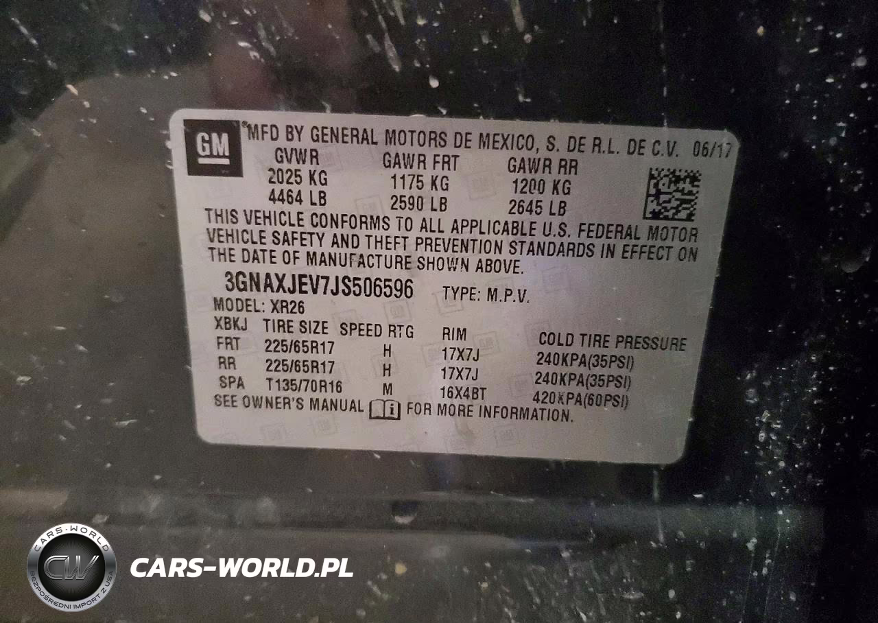 2018 Chevrolet Equinox Lt VIN:3GNAXJEV7JS506596 - 12