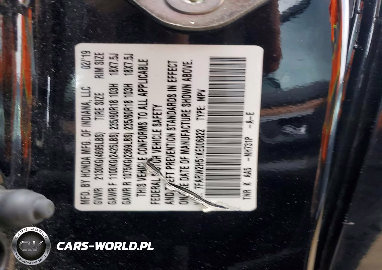 2019 Honda Cr-V Ex VIN:7FARW2H51KE006822 - 12