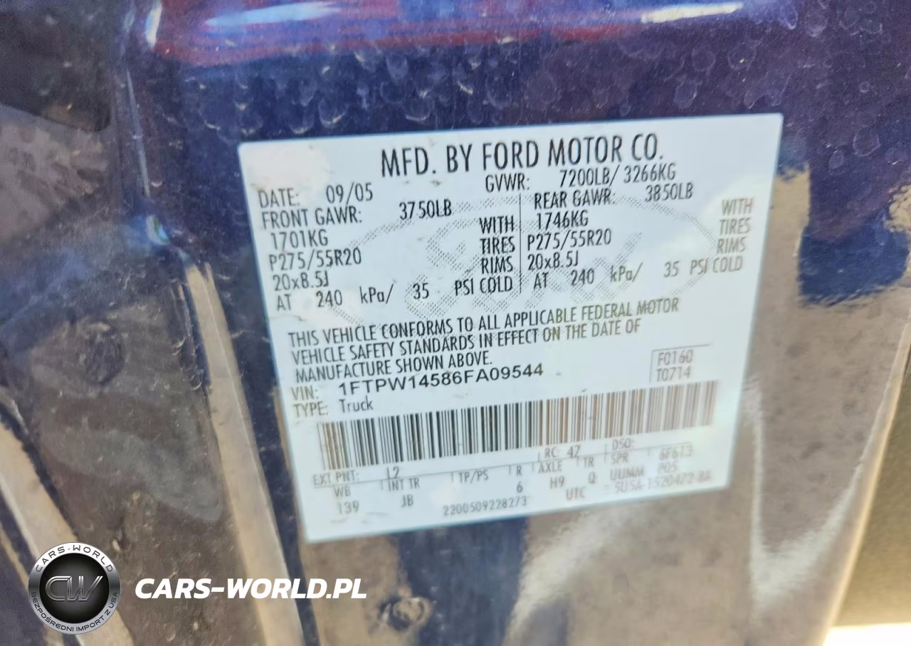 2006 Ford F150 Supercrew VIN:1FTPW14586FA09544 - 12