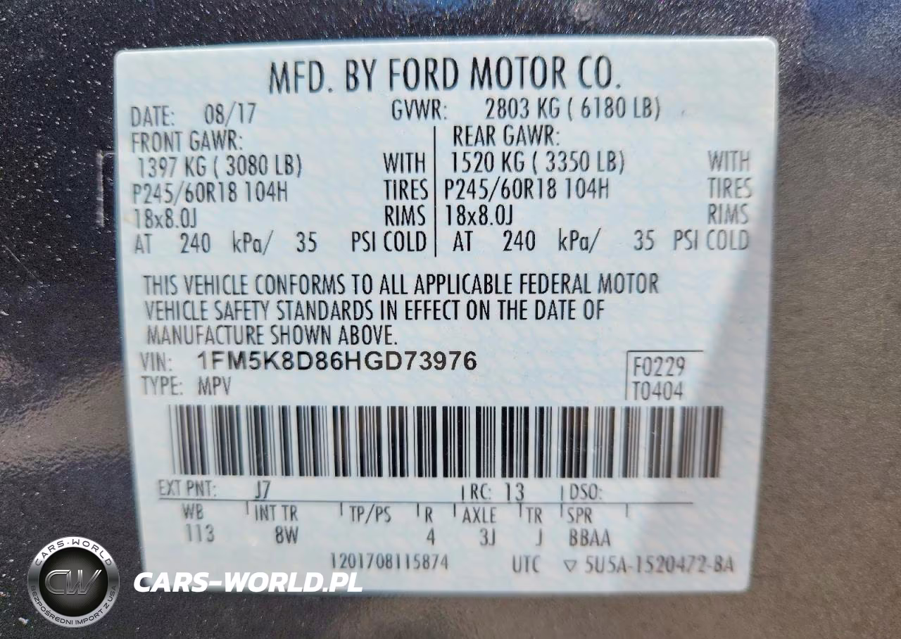 2017 Ford Explorer Xlt VIN:1FM5K8D86HGD73976 - 13