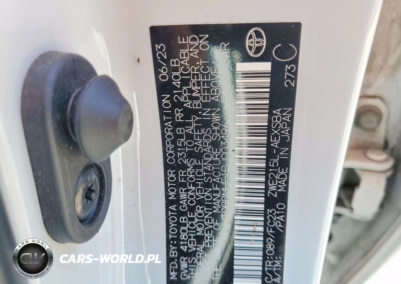2023 Toyota Corolla Hybrid Se VIN:JTDBDMHE1PJ003496 - 12