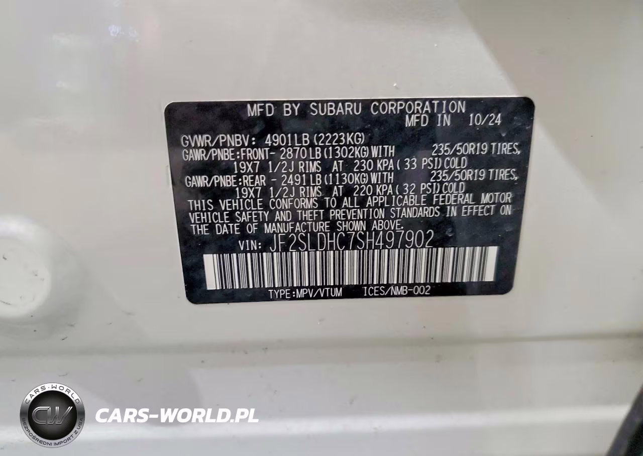 2025 Subaru Forester Sport VIN:JF2SLDHC7SH497902 - 13
