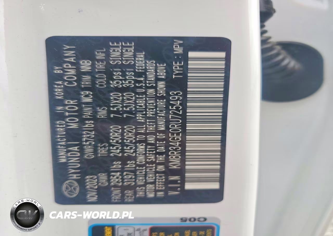 2024 Hyundai Palisade Xrt VIN:KM8R34GE0RU725493 - 13