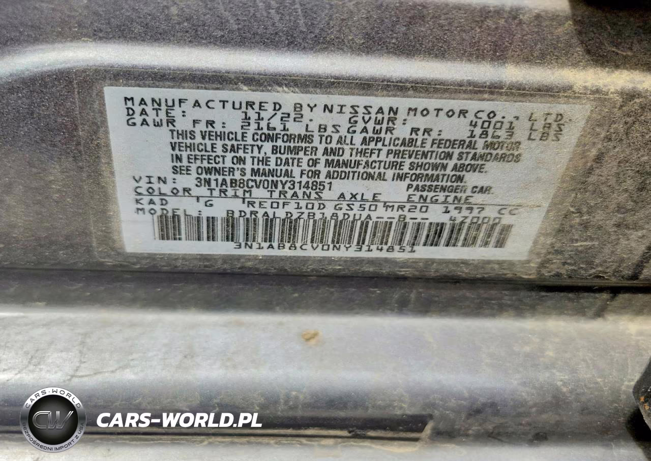 2022 Nissan Sentra Sv VIN:3N1AB8CV0NY314851 - 12